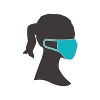 Basic RGB PEOPLE WEARING MASK vector