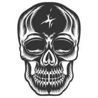 Cowboy Skull With Revolver and skull vector