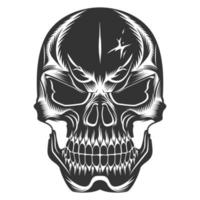 Cowboy Skull With Revolver and skull vector