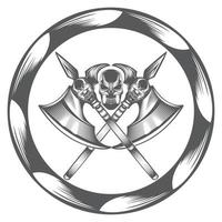 Axe on White Background. Vector illustration