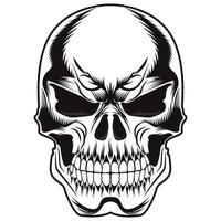 Cowboy Skull With Revolver and skull vector