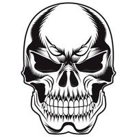 Cowboy Skull With Revolver and skull vector