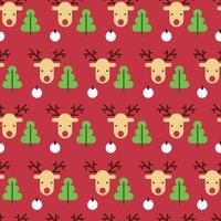 Seamless Reindeer Pattern vector