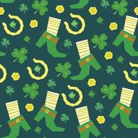 Green St Patrick's Pattern vector