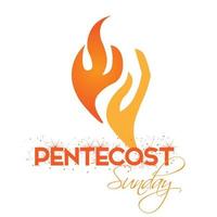 Pentecost Sunday Special Design vector