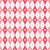 Geometric Hearted Pattern vector