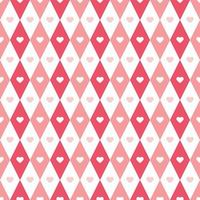 Geometric Hearted Pattern vector