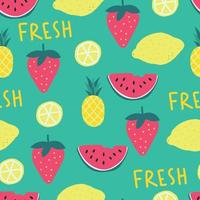 Fresh Fruity Pattern vector