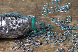 aluminum pull tabs photo