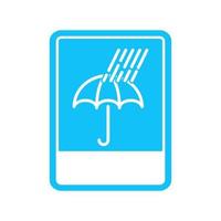 vector illustration of rain signs, waterproof goods.