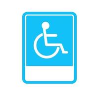 ilustración vectorial de señales de tráfico, escaleras, solo para personas con discapacidad. vector
