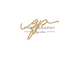 Letter QP Signature Logo Template Vector