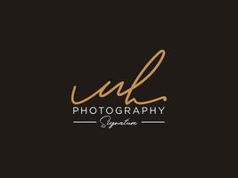 Letter UL Signature Logo Template Vector