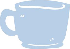 cartoon doodle of a tea cup vector