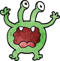 cartoon doodle monster vector