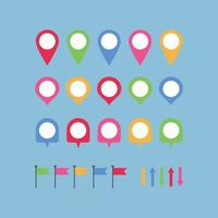 Set of Colorful Arrows vector