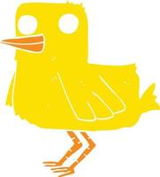 flat color style cartoon duck vector