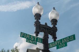 WASHINGTON, USA - APRIL, 29 2017 first with maryland sign photo