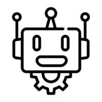 Premium line icon design of bot vector