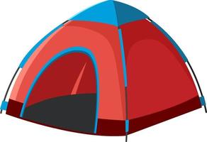 Isolated camping tent on white background vector