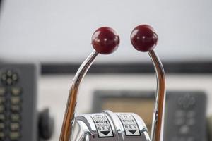 ship speed control gear knob detail photo