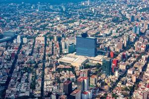 mexico city aerial view cityscape panorama photo