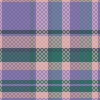 Tartan or plaid vintage color pattern. vector