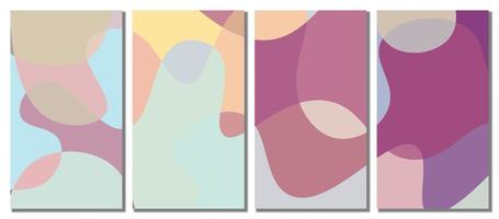 Abstract wavy set background. vector