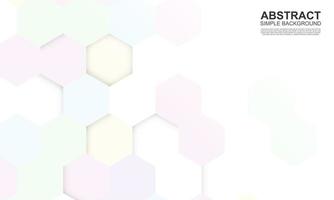 Light hexagonal tiles background. Abstract pattern background. vector