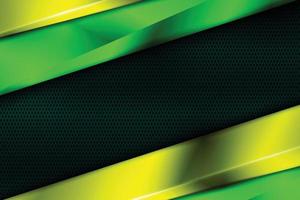 Green metallic stripes background. vector