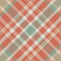 Tartan or plaid vintage color pattern. vector