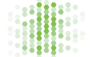 Light green vector pattern with colorful hexagons. Abstract illustration with colorful hexagons.