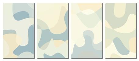 Abstract wavy set background. vector