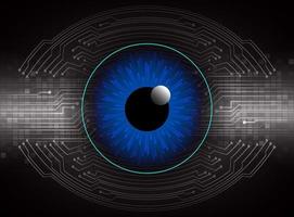 Modern Technology Background with eye vector