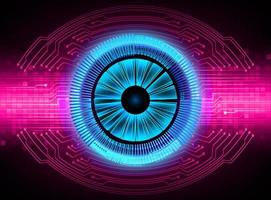 Modern Technology Background with eye vector