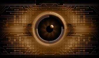 Modern Technology Background with eye vector