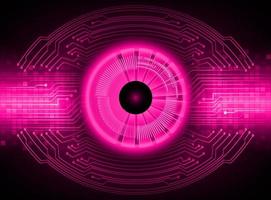 Modern Technology Background with eye vector