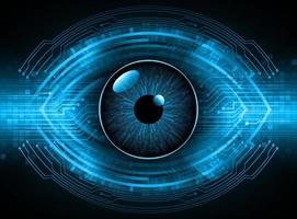 Modern Technology Background with eye vector
