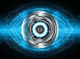 Modern Technology Background with eye vector