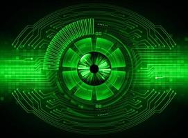 Modern Technology Background with eye vector