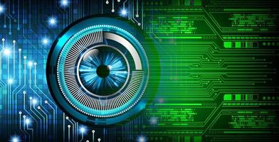 Modern Technology Background with eye vector