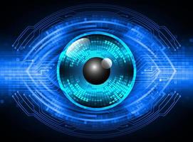 Modern Technology Background with eye vector
