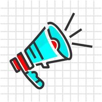 icon megaphone illustration vector