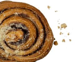 Snail bun. Cinnamon puff. Delicious, interesting baking photo