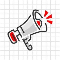 icon megaphone illustration vector