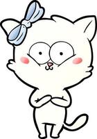 cartoon character cat vector