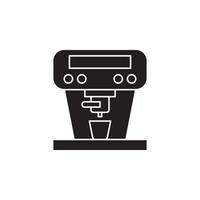 vector de máquina de espresso para presentación de icono de símbolo de sitio web