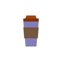 vector de vaso de café para presentación de icono de símbolo de sitio web