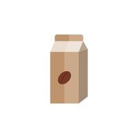 vector de paquete de café para presentación de icono de símbolo de sitio web