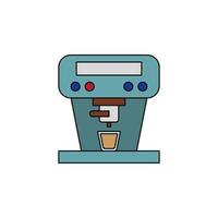 vector de máquina de espresso para presentación de icono de símbolo de sitio web